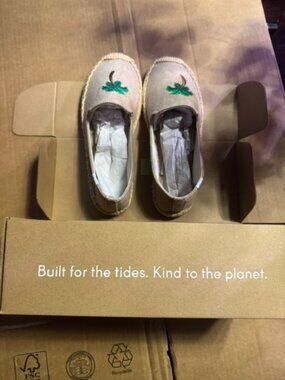 BNIB Soludos Palm Tree Canvas Espadrilles – Women’s Size 7